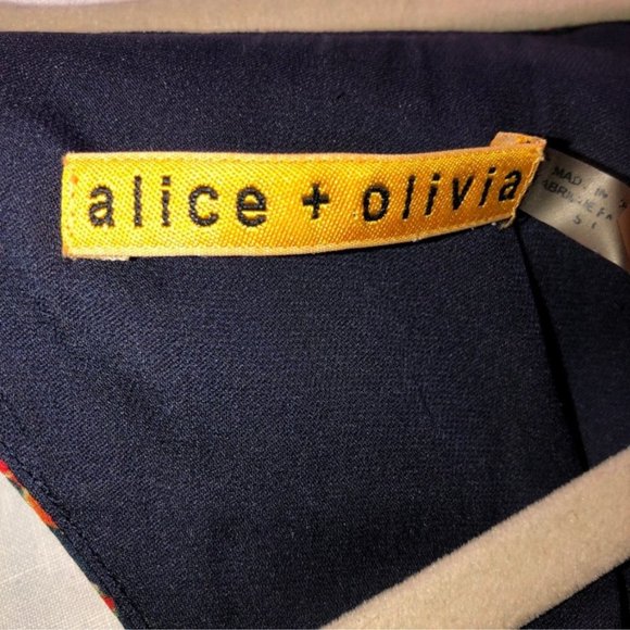 alice + Olivia SPECTACULAR SILK watercolor floral print loned open cut b… - Picture 3 of 6